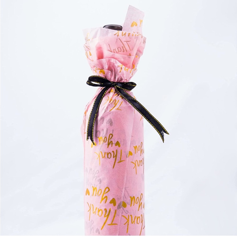 100 Pink Thank You Tissue Paper Sheets, 14x20 PRICE IS FIRM - Picture 6 of 11